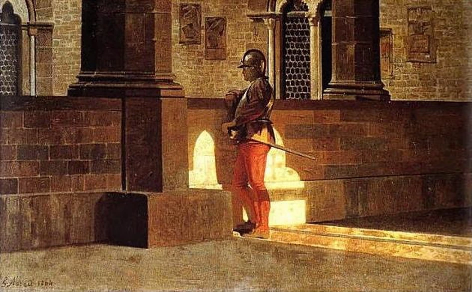 Loggiato con armigero (Bargello)